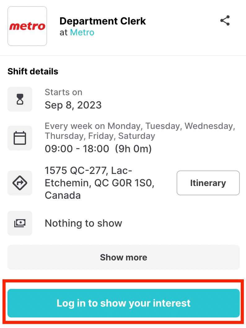 Creating shift account in Evolia (1)
